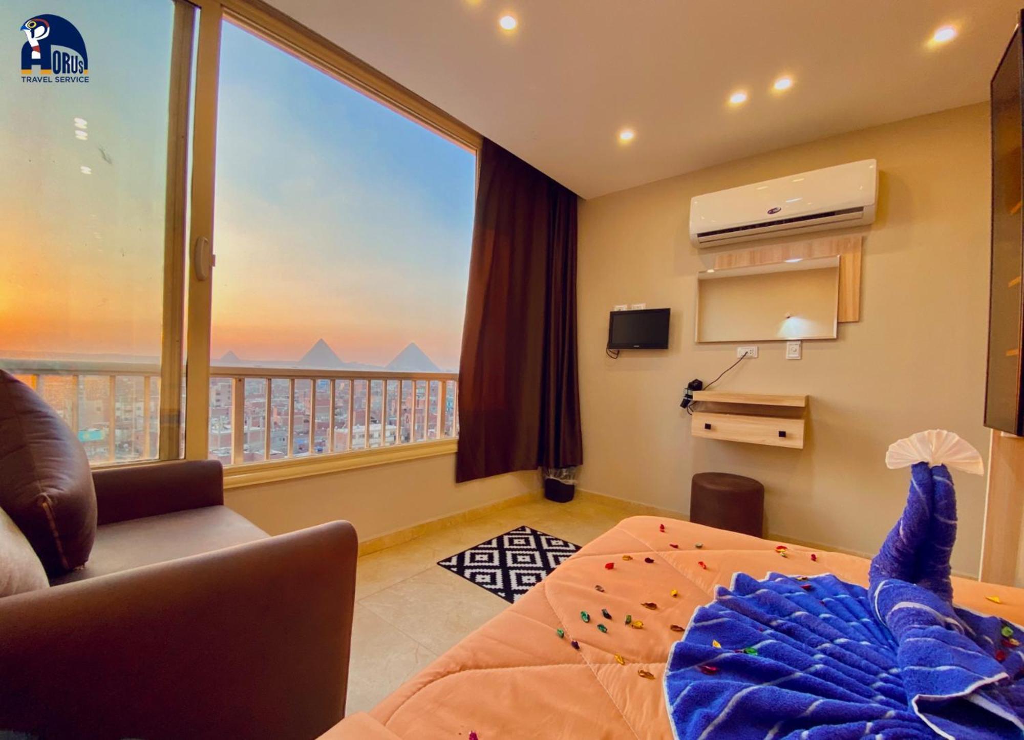 Horus Horizon Inn Pyramids View Kafrat al Jabal Exterior foto