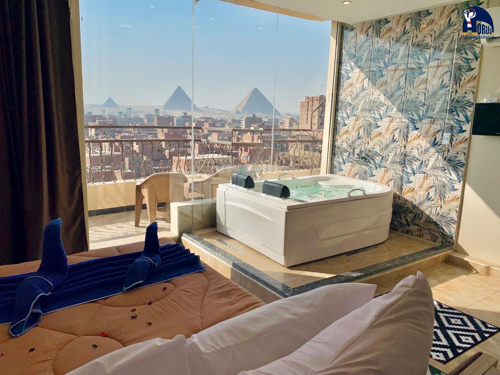 Horus Horizon Inn Pyramids View Kafrat al Jabal Exterior foto